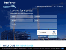 Tablet Screenshot of insurewise.co.uk